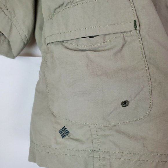 2 Columbia Sportswear Khaki Womens Shorts L Nylon - Picture 4 of 7